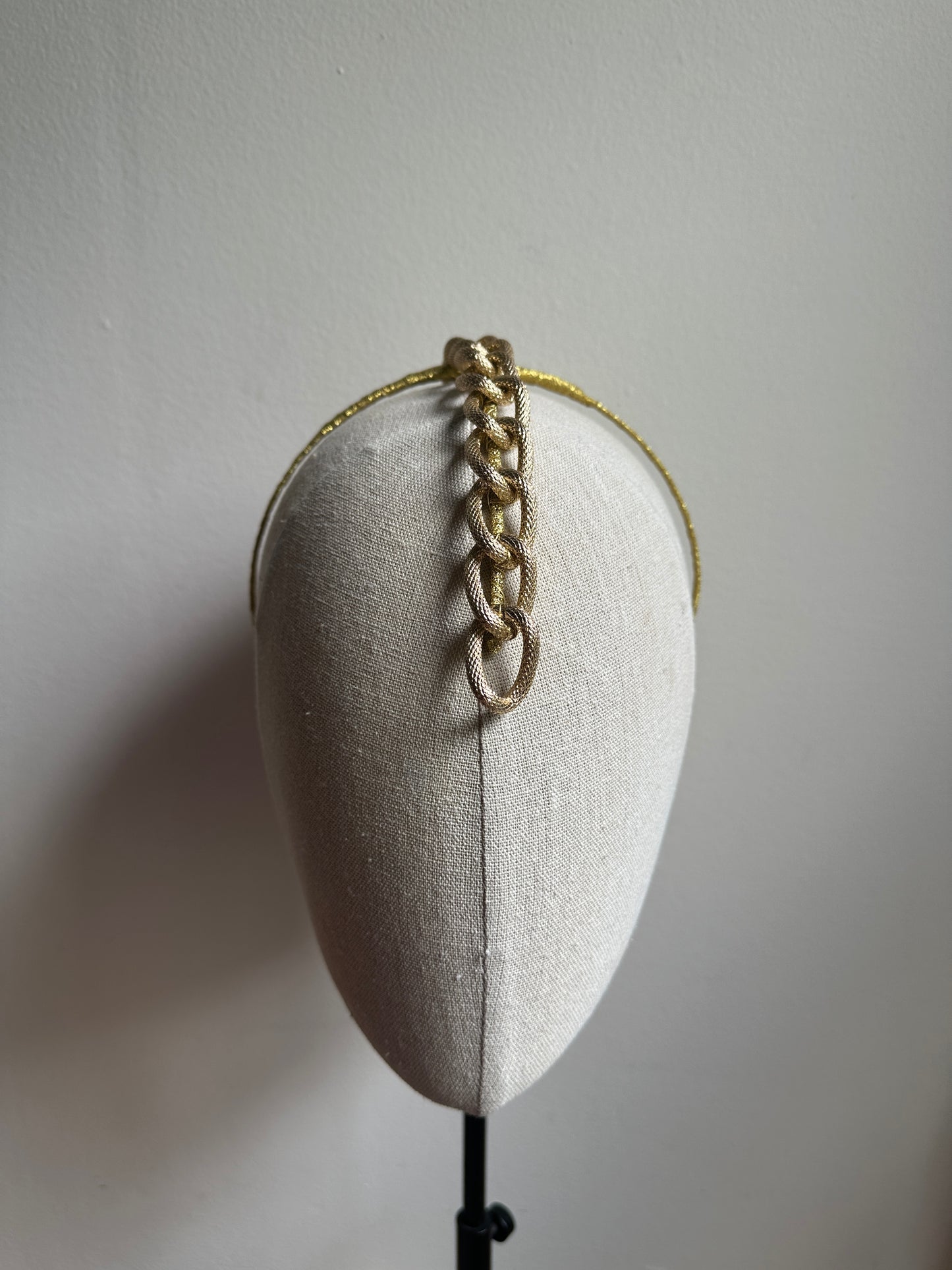 CHAIN DROP headband - Gold