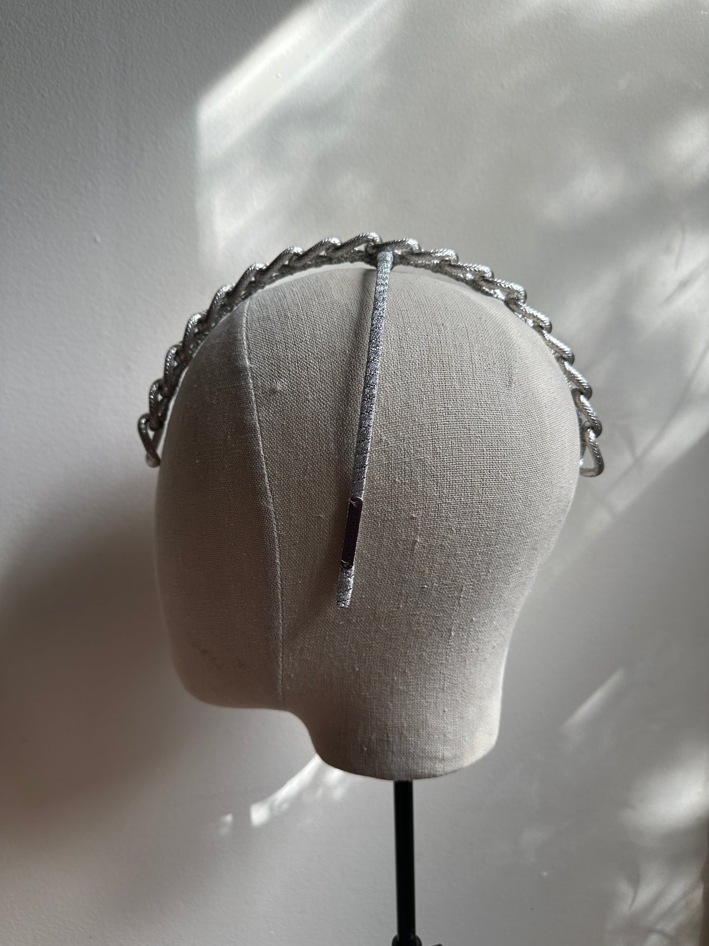 CHAIN DROP headband - Silver