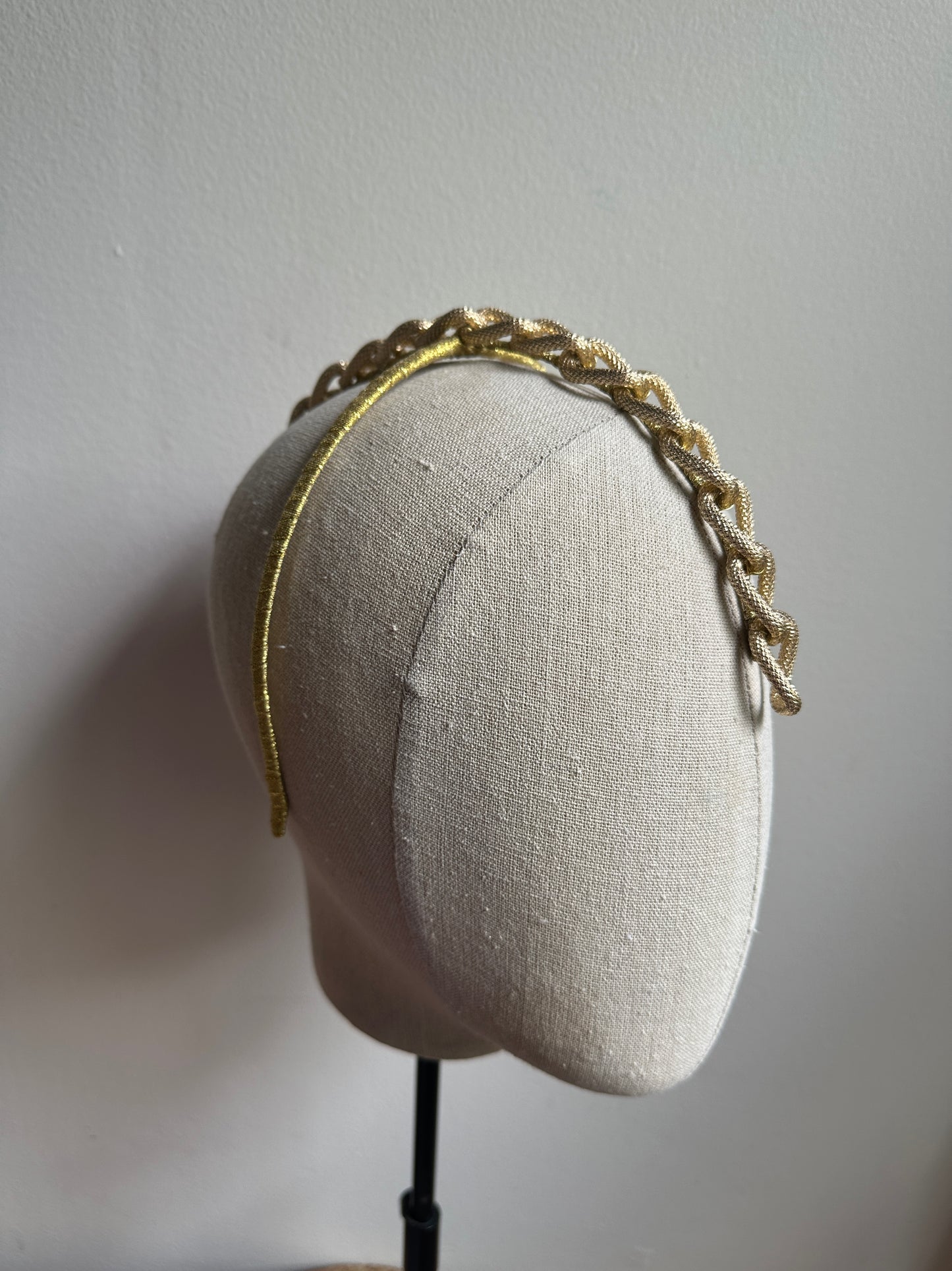 CHAIN DROP headband - Gold