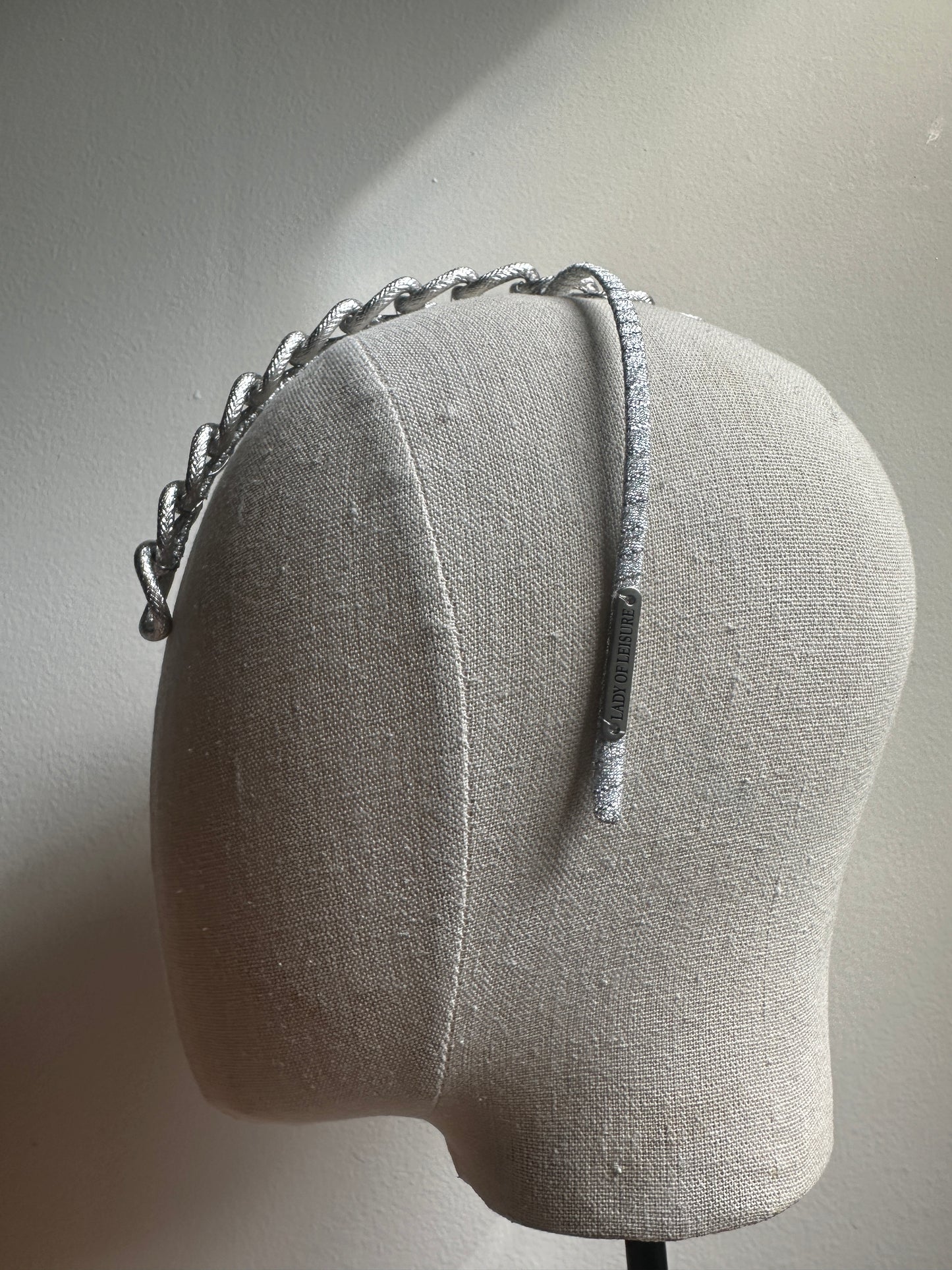 CHAIN DROP headband - Silver