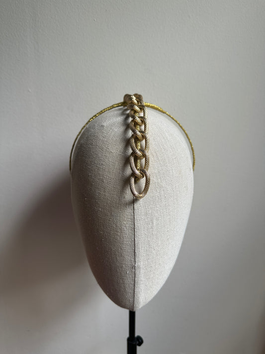 CHAIN DROP headband - Gold