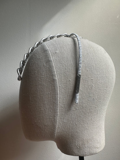 CHAIN DROP headband - Silver