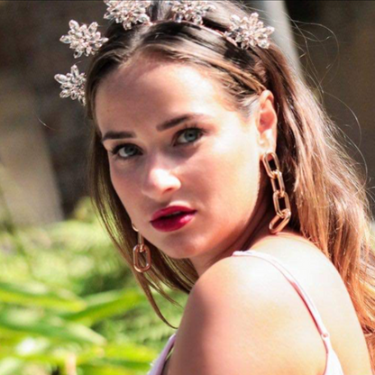 SNOWFLAKE headband - Rose gold